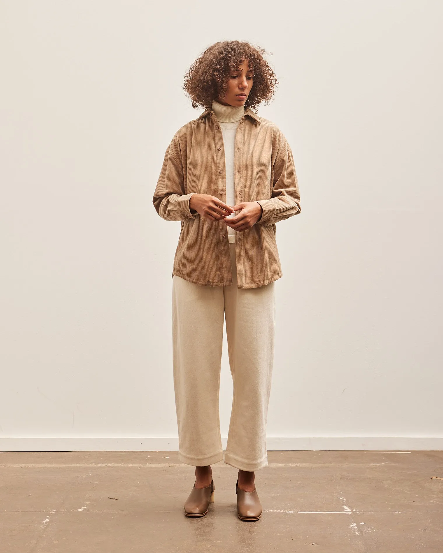 7115 Corduroy Dolman Shirt, Tobacco