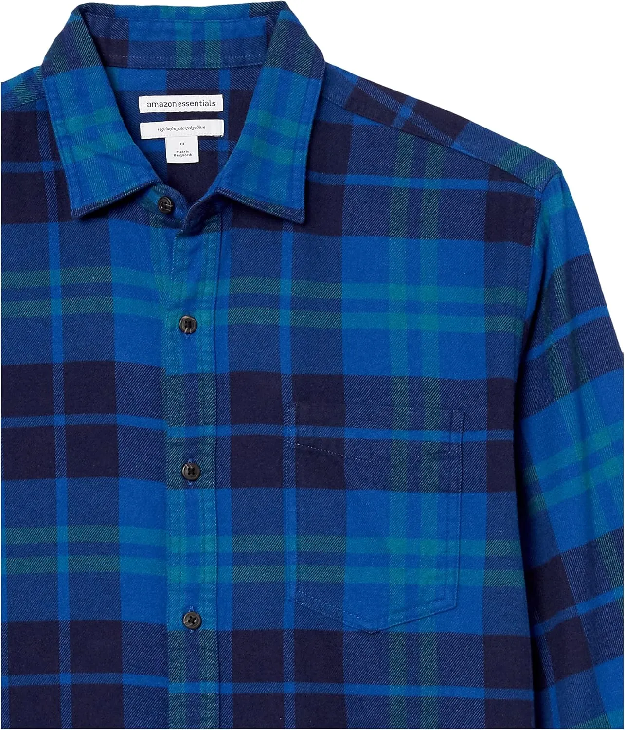 Amazon Essentials Men's Long-Sleeve Flannel Shirt (Available in Big & Tall)