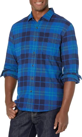 Amazon Essentials Men's Long-Sleeve Flannel Shirt (Available in Big & Tall)
