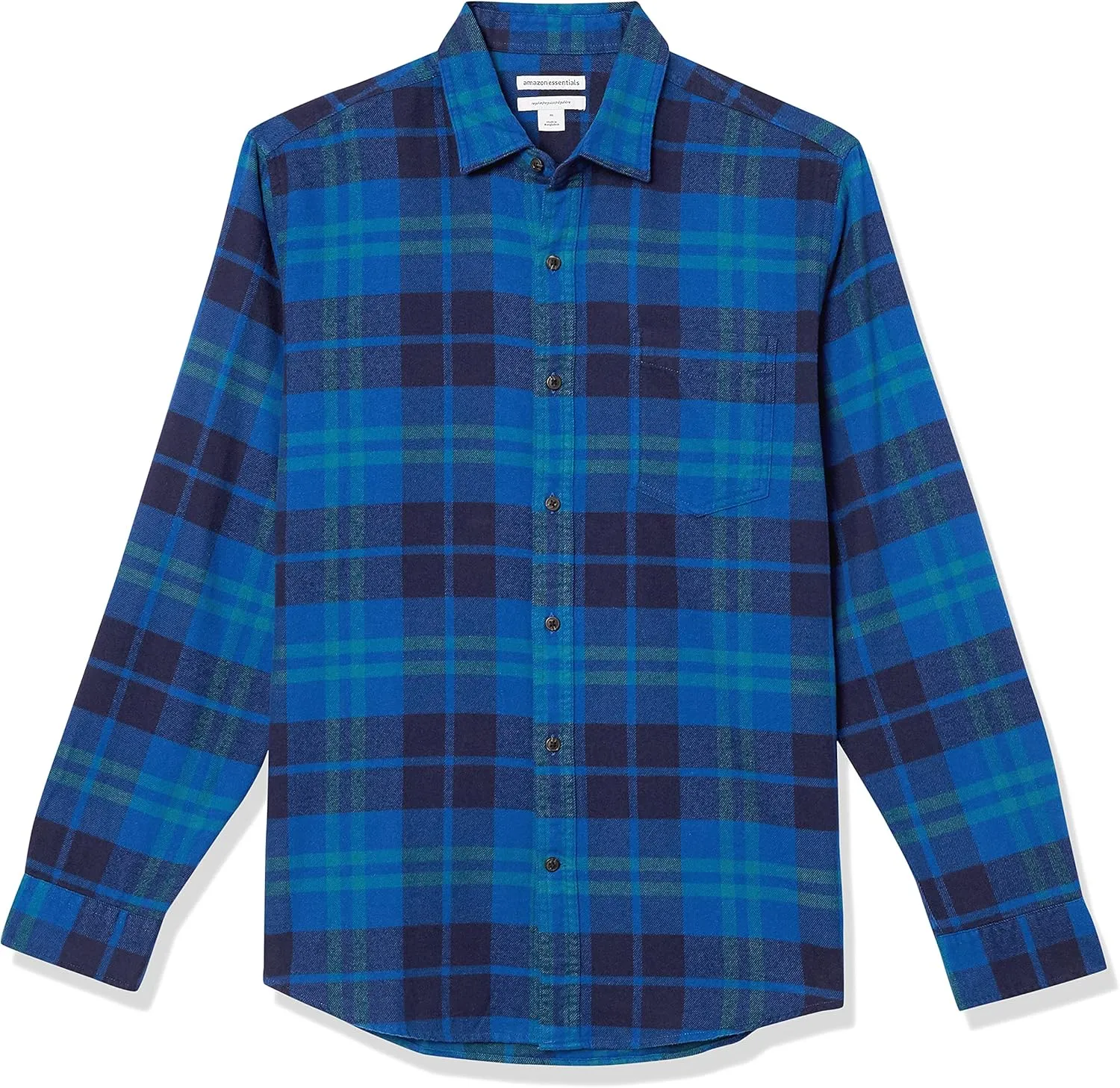 Amazon Essentials Men's Long-Sleeve Flannel Shirt (Available in Big & Tall)