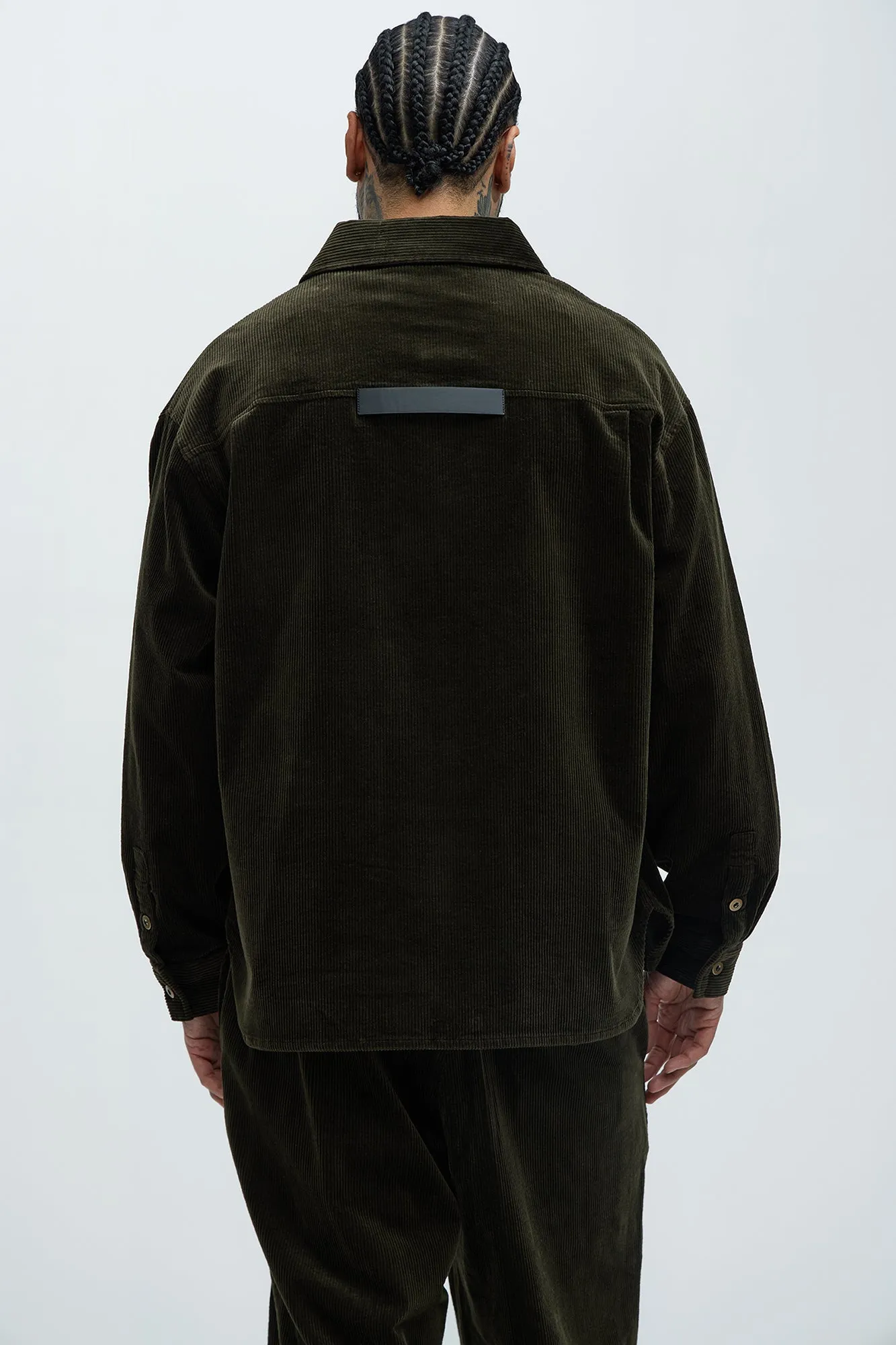 Anderson Corduroy Button Up Shirt - Green