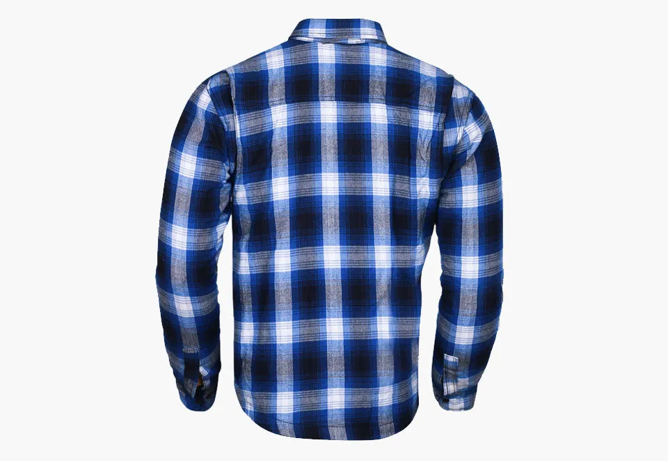 BGA Timber HD Motorcycle Shirt Blue/White