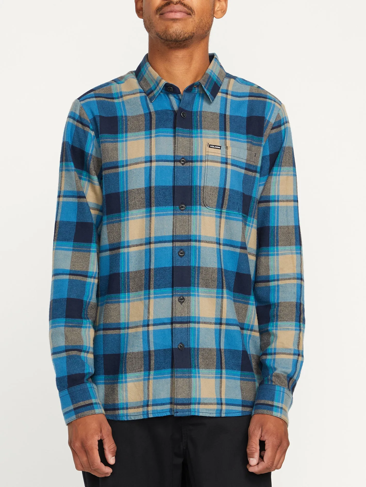 Caden Plaid Long Sleeve Shirt - Navy