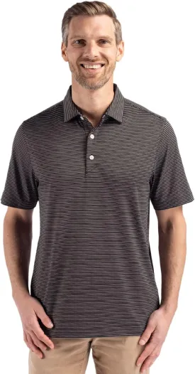 Cutter & Buck Forge Eco Fine Line Stripe Stretch Recycled Mens Polo