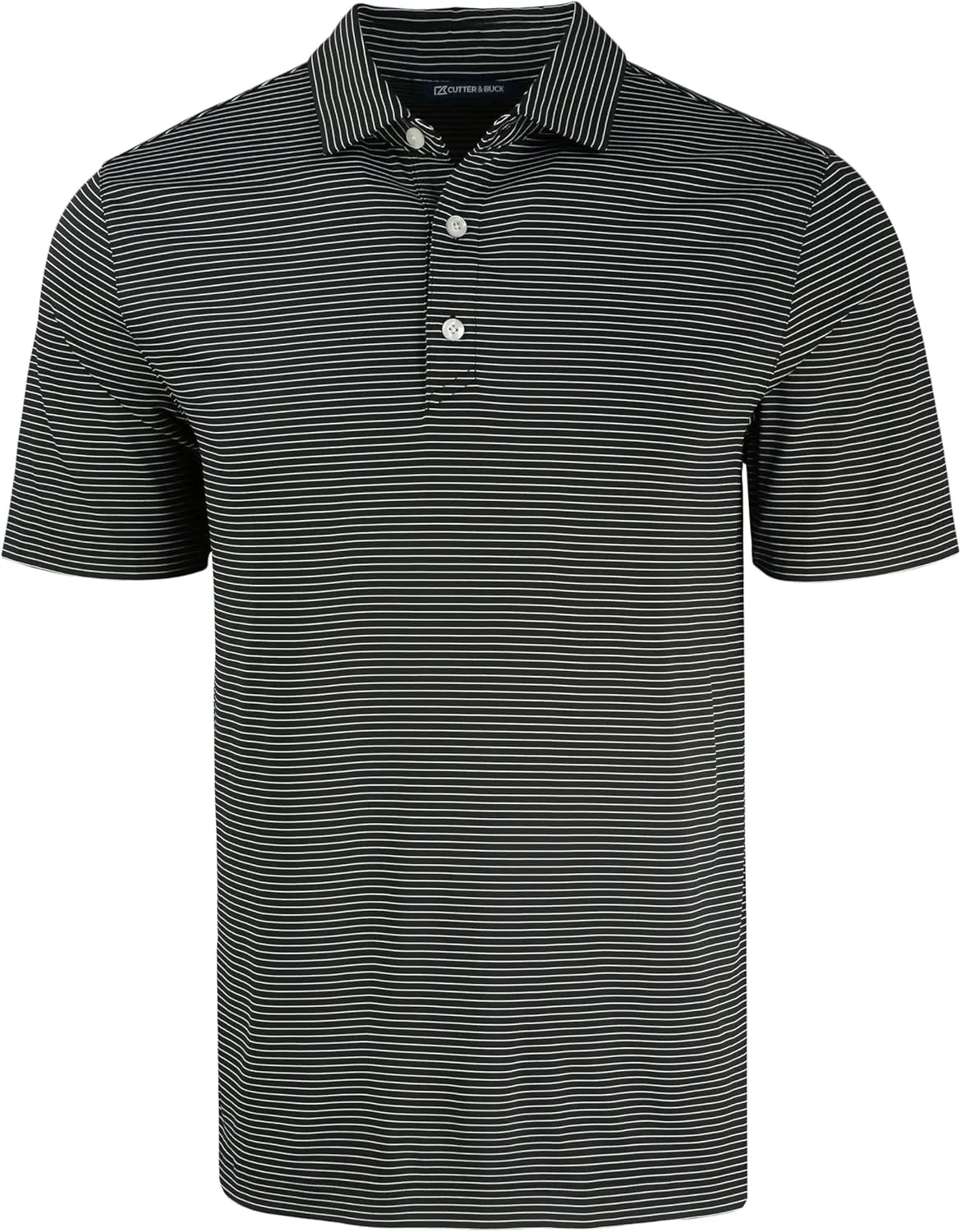 Cutter & Buck Forge Eco Fine Line Stripe Stretch Recycled Mens Polo