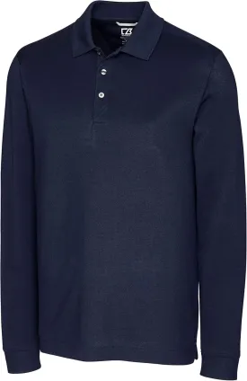 Cutter & Buck Men's 35 UPF, Long Sleeve Advantage Polo Shirt