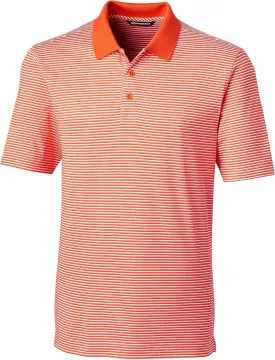 Cutter & Buck Men's Moisture Wicking UPF 50 Drytec Forge Tonal Stripe Polo Shirt