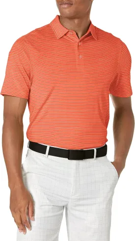Cutter & Buck Men's Moisture Wicking UPF Drytec Forge Pencil Stripe Polo Shirt