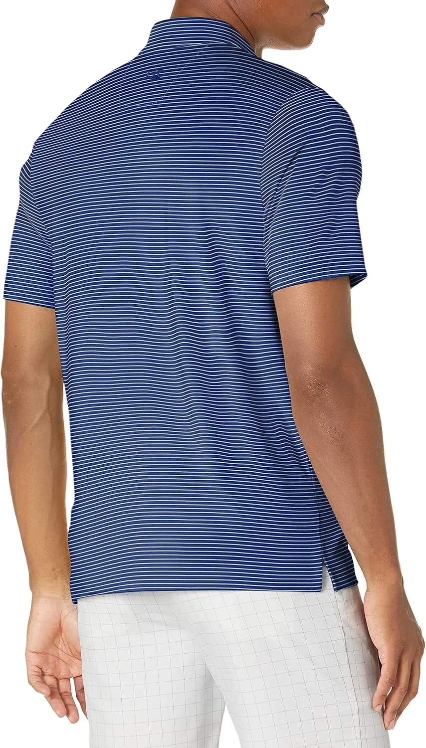 Cutter & Buck Men's Moisture Wicking UPF Drytec Forge Pencil Stripe Polo Shirt