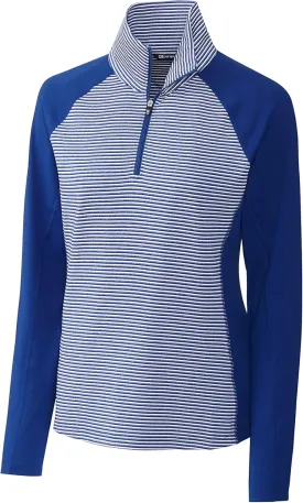 Cutter & Buck Women's Forge Tonal Stripe Half Zip