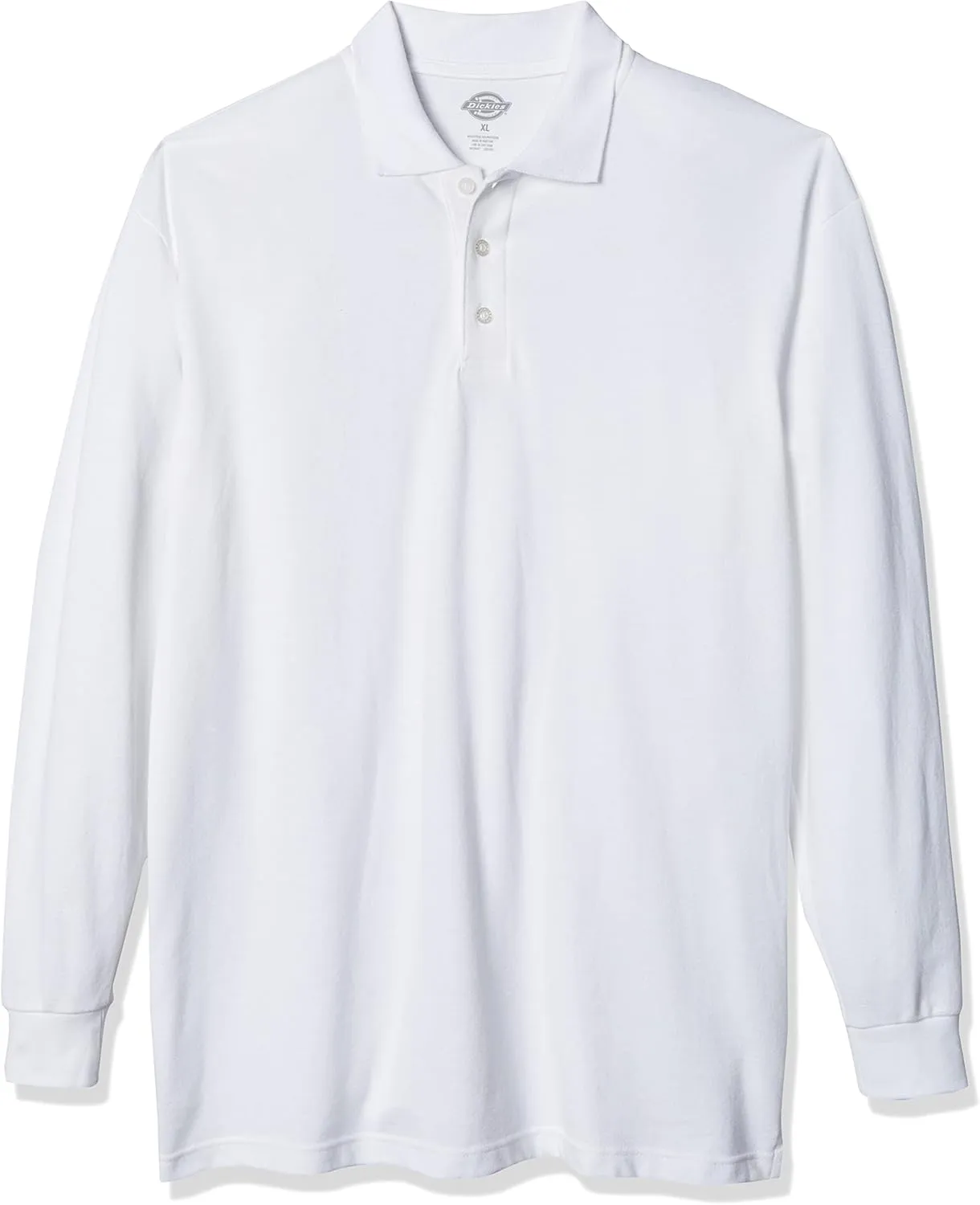 Dickies mens Long Sleeve Pique Polo