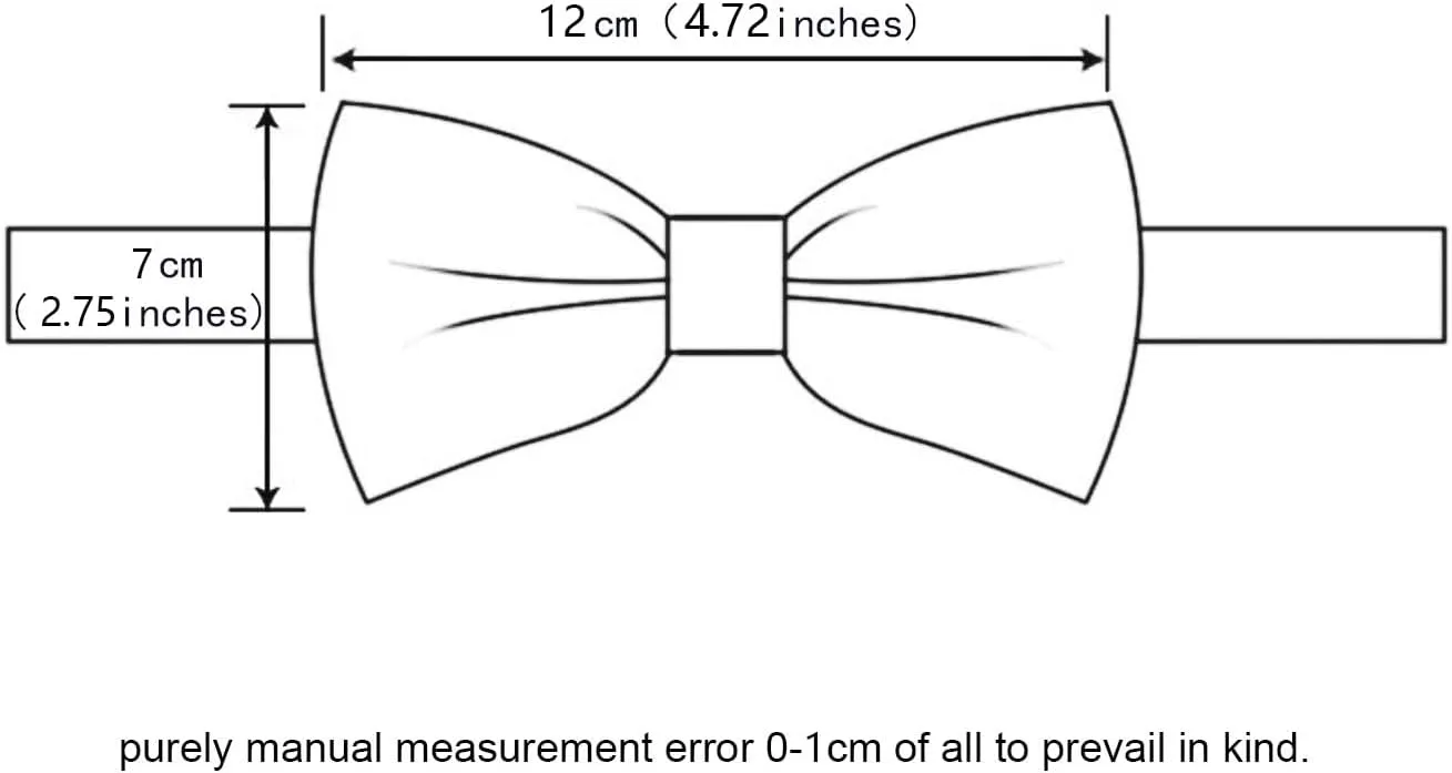 GUSLESON Mens Plaid Checkered Bow Tie Handkerchief Jacquard Woven Adjustable Pre-Tied Bowties Pocket Square Cufflinks Set