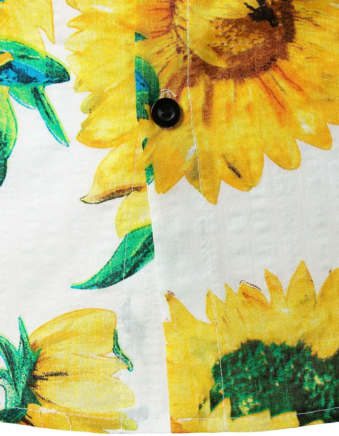 JOGAL Men's Flower Casual Button Down Short Sleeve Hawaiian Shirt