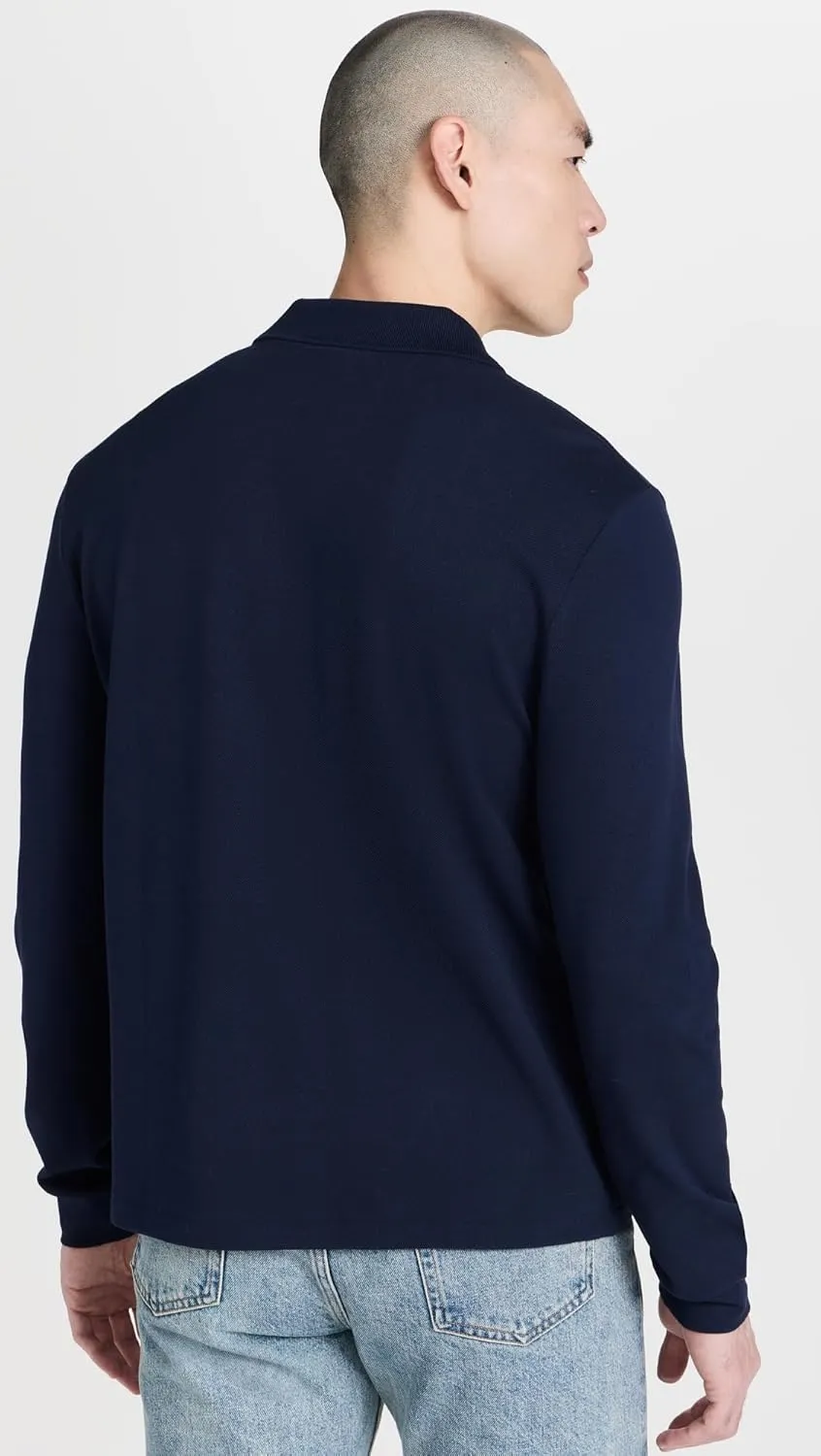Lacoste Mens Classic Long Sleeve Pique Polo Shirt