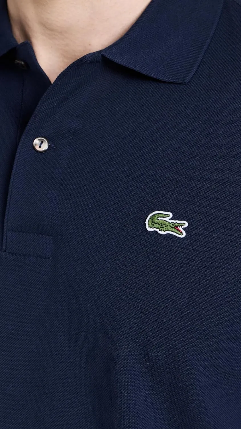 Lacoste Mens Classic Long Sleeve Pique Polo Shirt