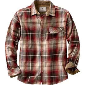 Legendary Whitetails Buck Camp Flannels Brick Plaid X-Large