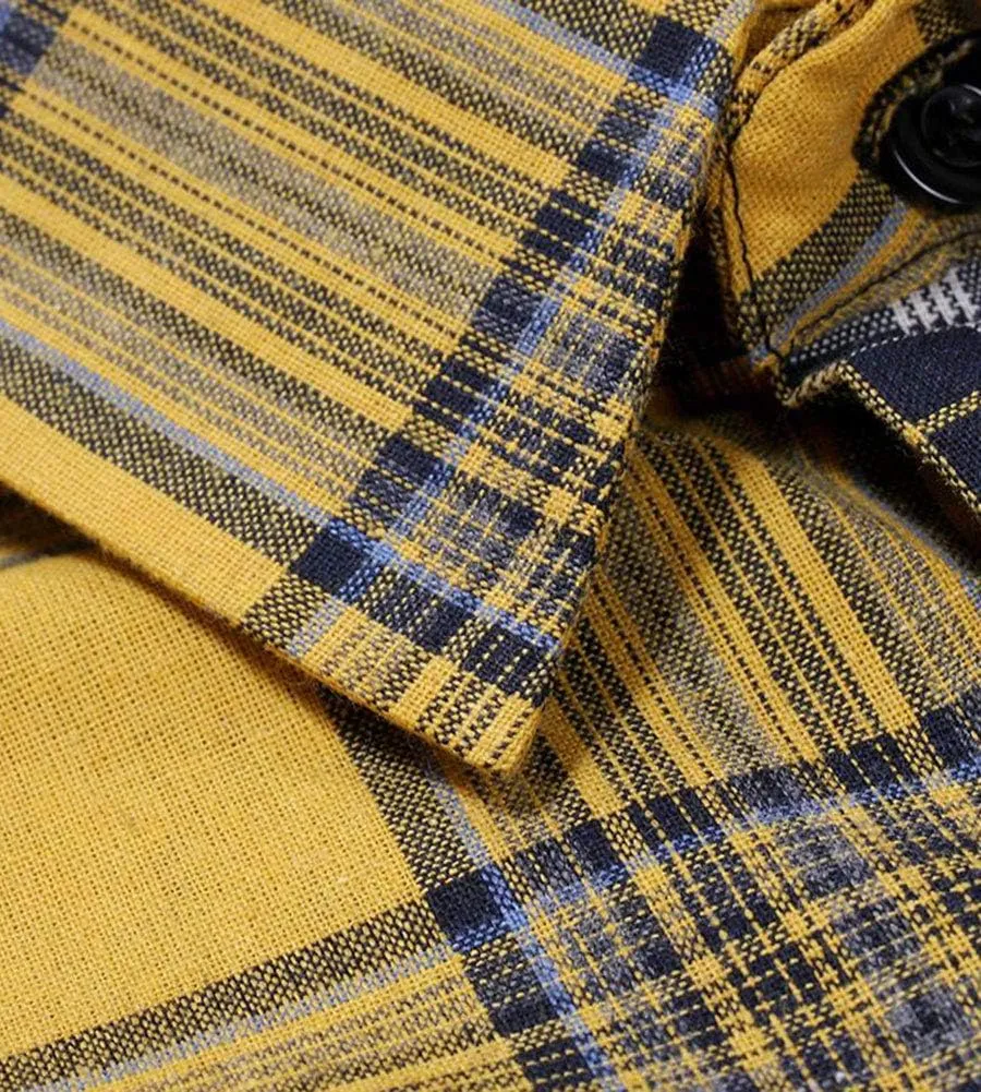 LifeHe Men's Women Plaid Flannel Shirts Colour Block Long Sleeve Button Up Shirt Jackets Oversized
