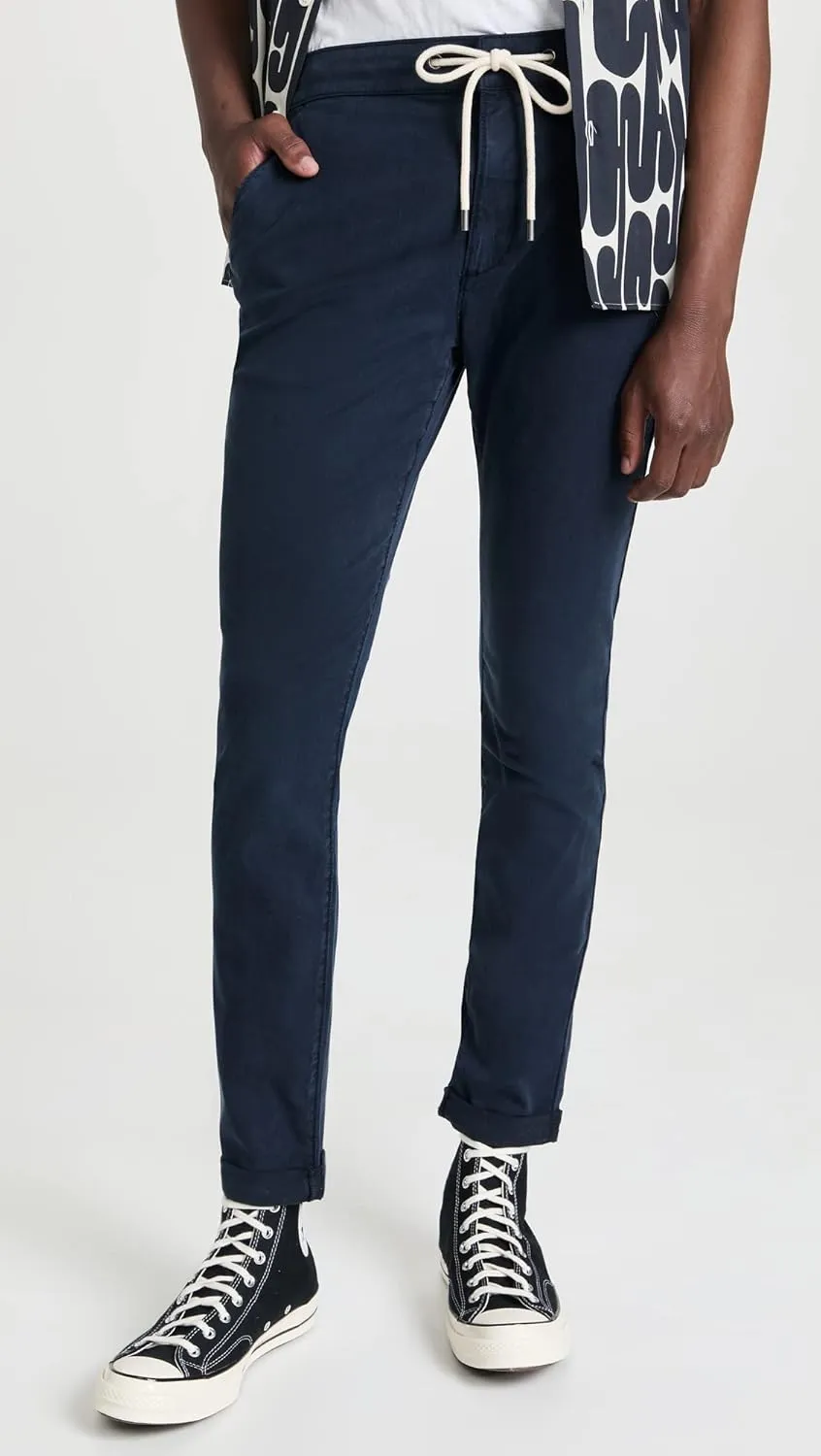 PAIGE Men's Fraser Stretch Twill Cuffed Trouser Pant