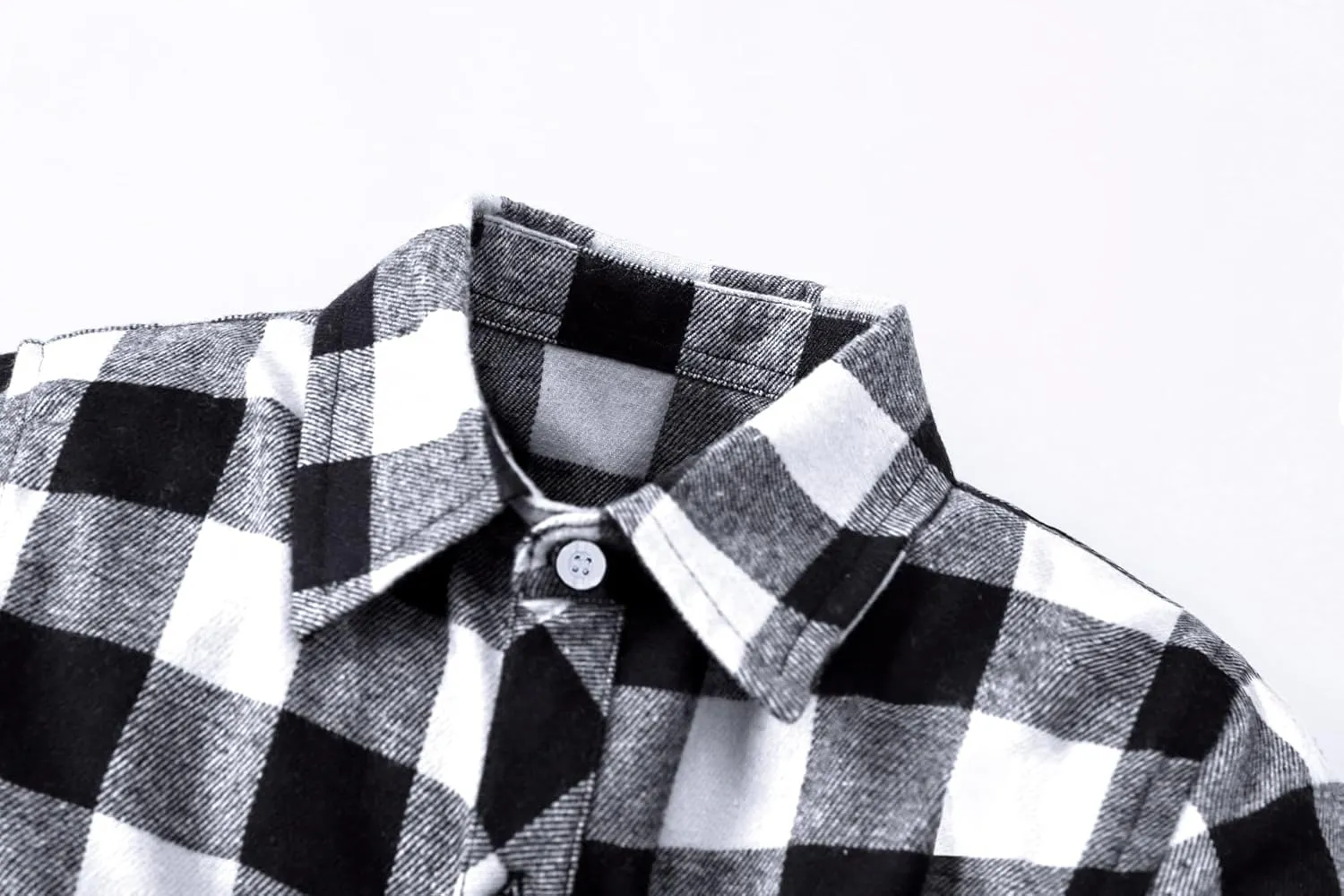 SANGTREE Mens & Boys Plaid Shirt Long Sleeve Button Down Flannel Shirts, US 3 Months - Adult 9XL