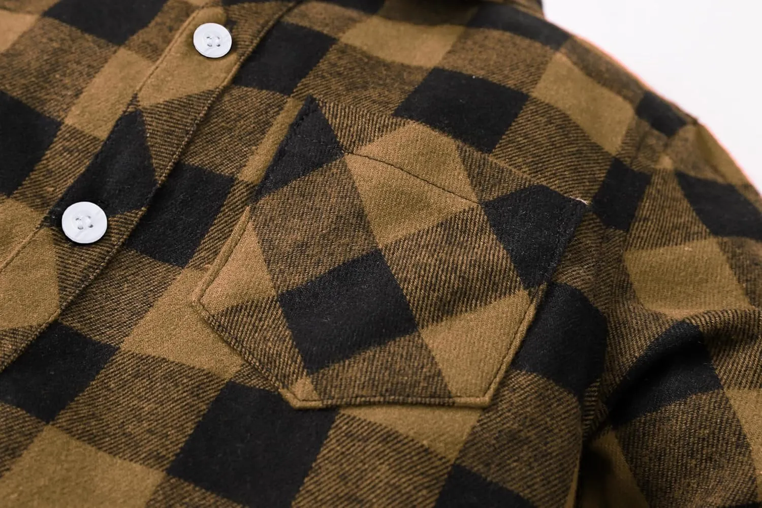 SANGTREE Mens & Boys Plaid Shirt Long Sleeve Button Down Flannel Shirts, US 3 Months - Adult 9XL