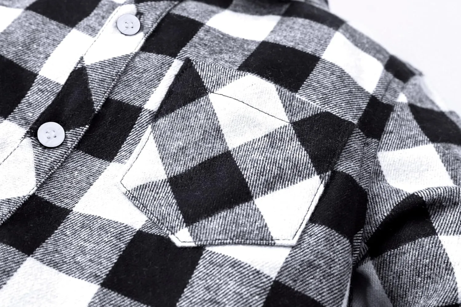 SANGTREE Mens & Boys Plaid Shirt Long Sleeve Button Down Flannel Shirts, US 3 Months - Adult 9XL