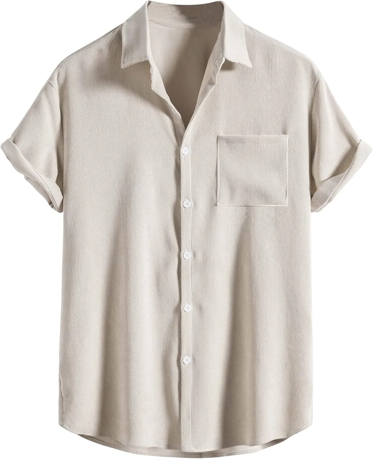 SOLY HUX Men's Short Sleeve Button Down Shirts Casual Dress Going Out Camp Tops