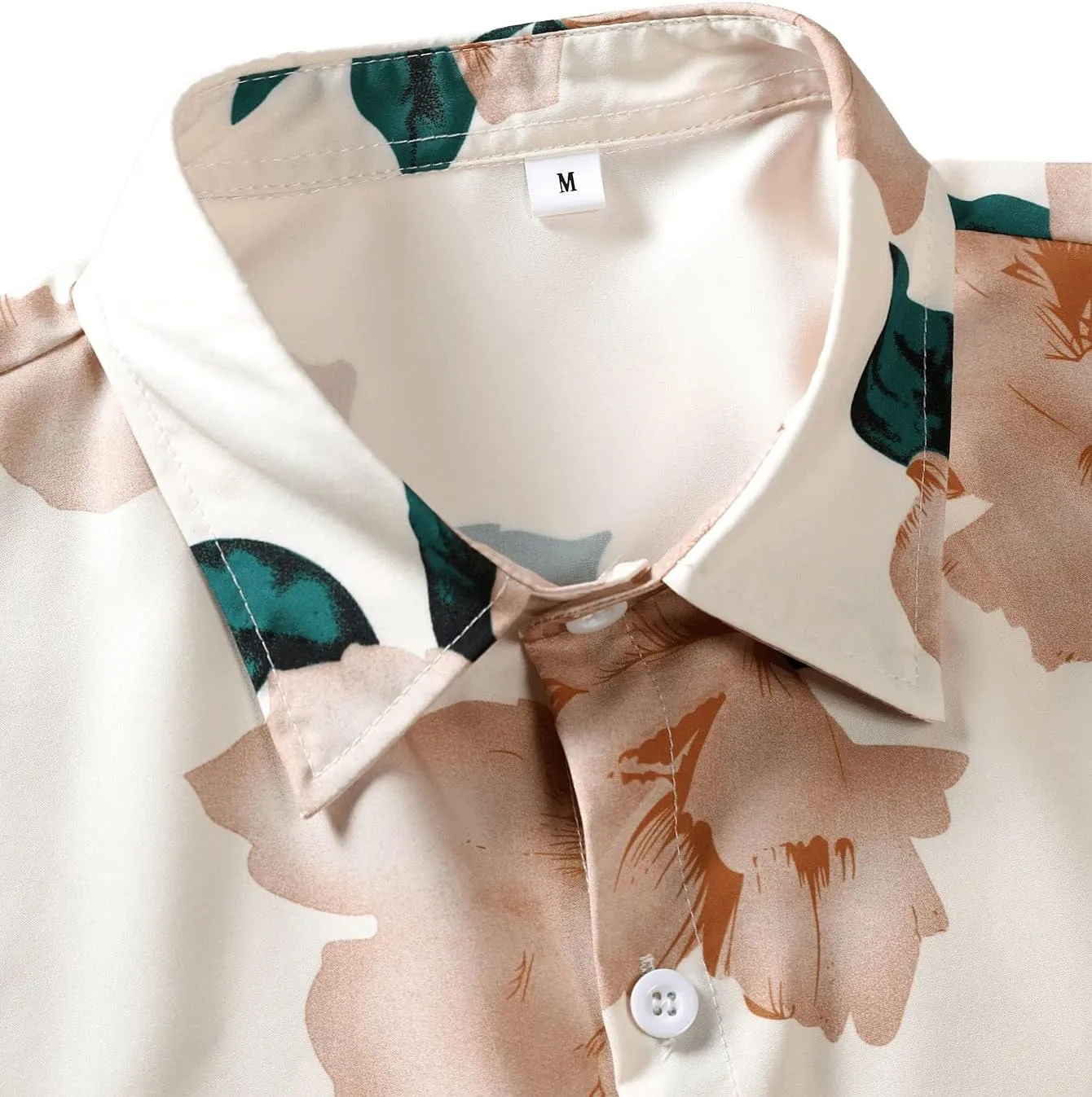 SOLY HUX Men's Short Sleeve Button Down Shirts Casual Dress Going Out Camp Tops